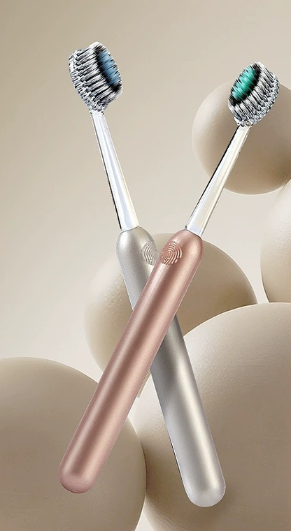 Mountain-shaped soft bristle toothbrush with convex spiral bristles for deep cleaning, suitable for home use, adults, couples, men and women.