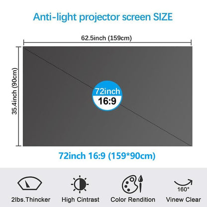 ⚡Hot Sales 49% OFF🔥Anti-Light 4K Projector Screen (16:9)🎥✨
