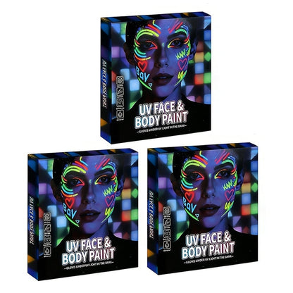 UV Neon Face Paint Markers 12 Colors
