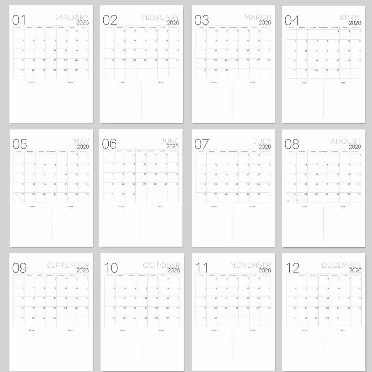 ✨2026 Bucket List Spiral Calendar: Slow Down & Savor the Seasons📅