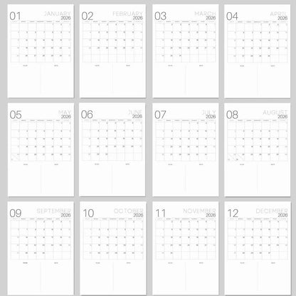 ✨2026 Bucket List Spiral Calendar: Slow Down & Savor the Seasons📅