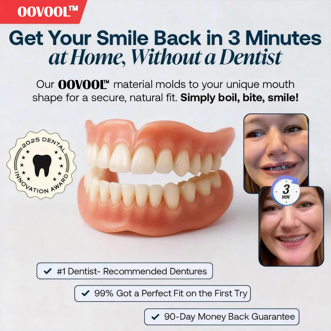 🌎 OOVOOL™ Custom-Fit Dentures ⏰ ENDS TODAY • 70% OFF | Smile with Confidence