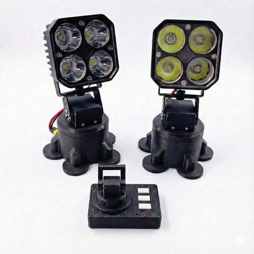 Motorized Remote Control Laser LED Searchlight