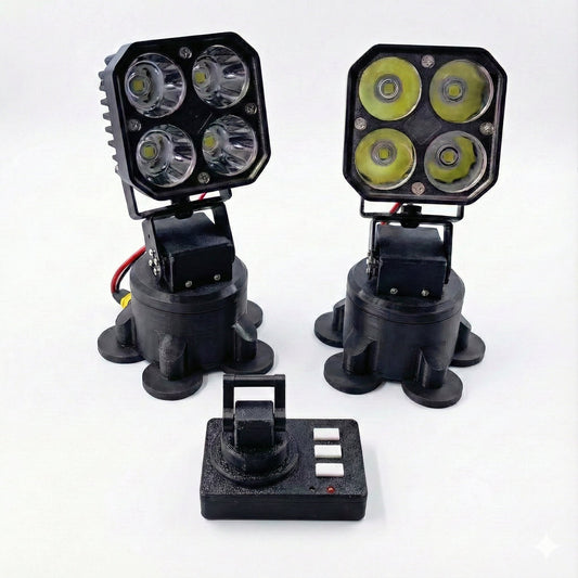 Motorized Remote Control Laser LED Searchlight