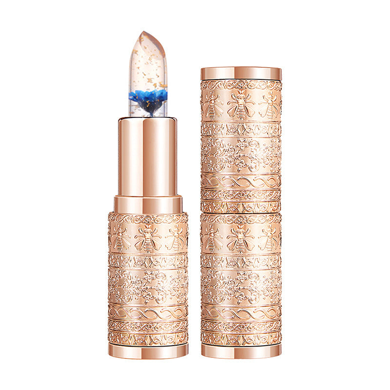 Flower and Gold Foil Essence Color-Changing Lip Balm Base