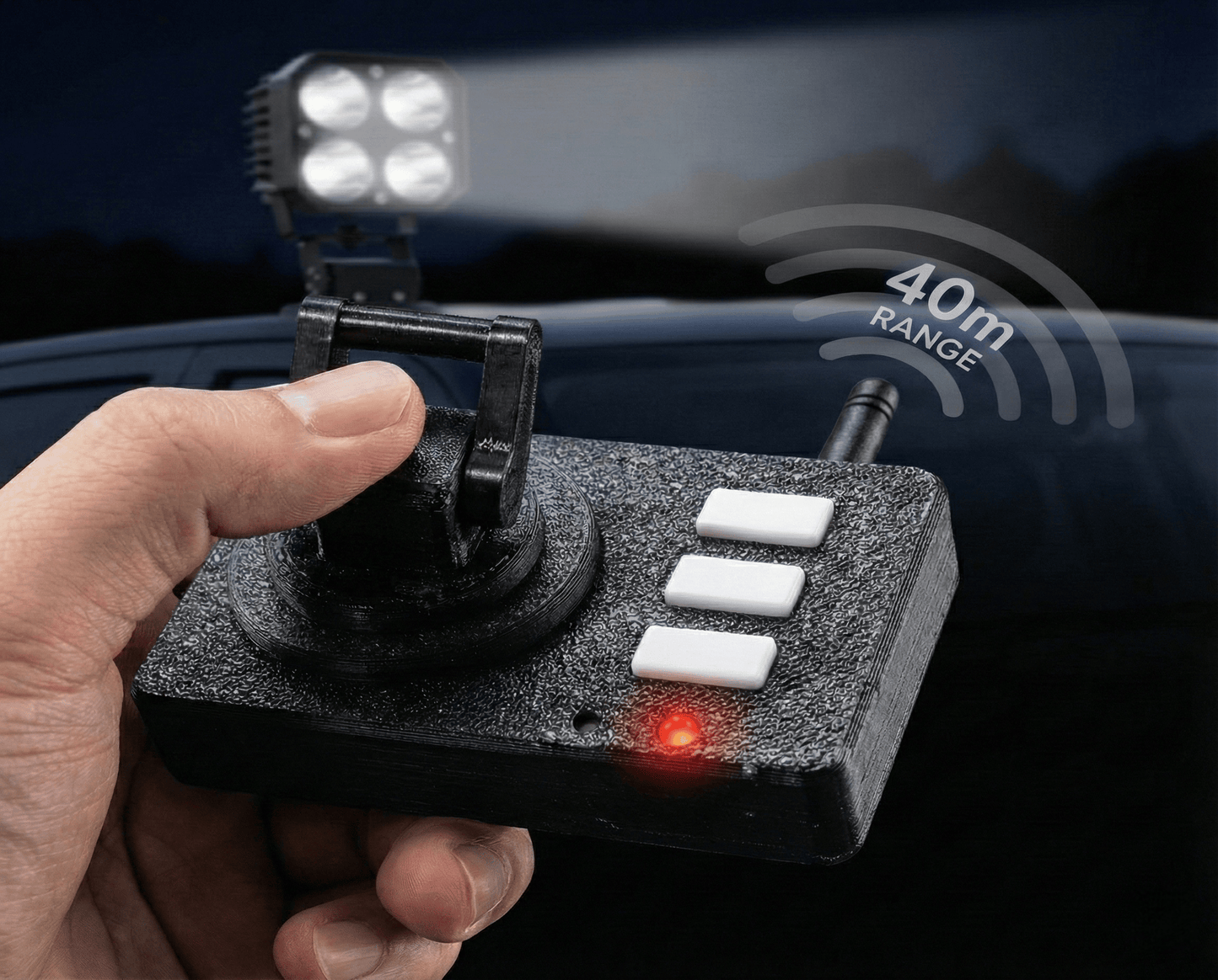 Motorized Remote Control Laser LED Searchlight